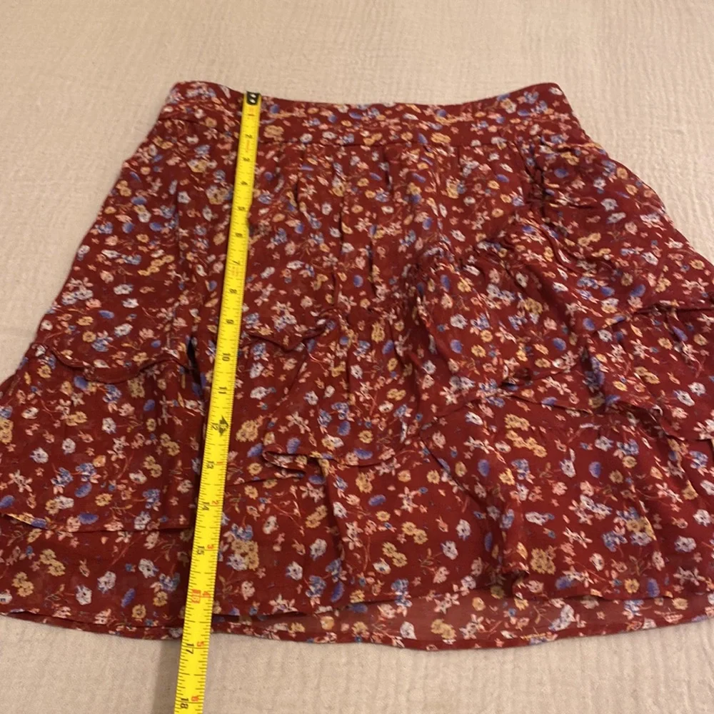 Sezane Women's Floral Tiered Mini Skirt - Size 36